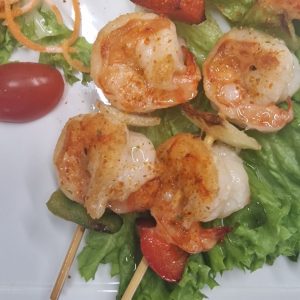 Brochette de scampis